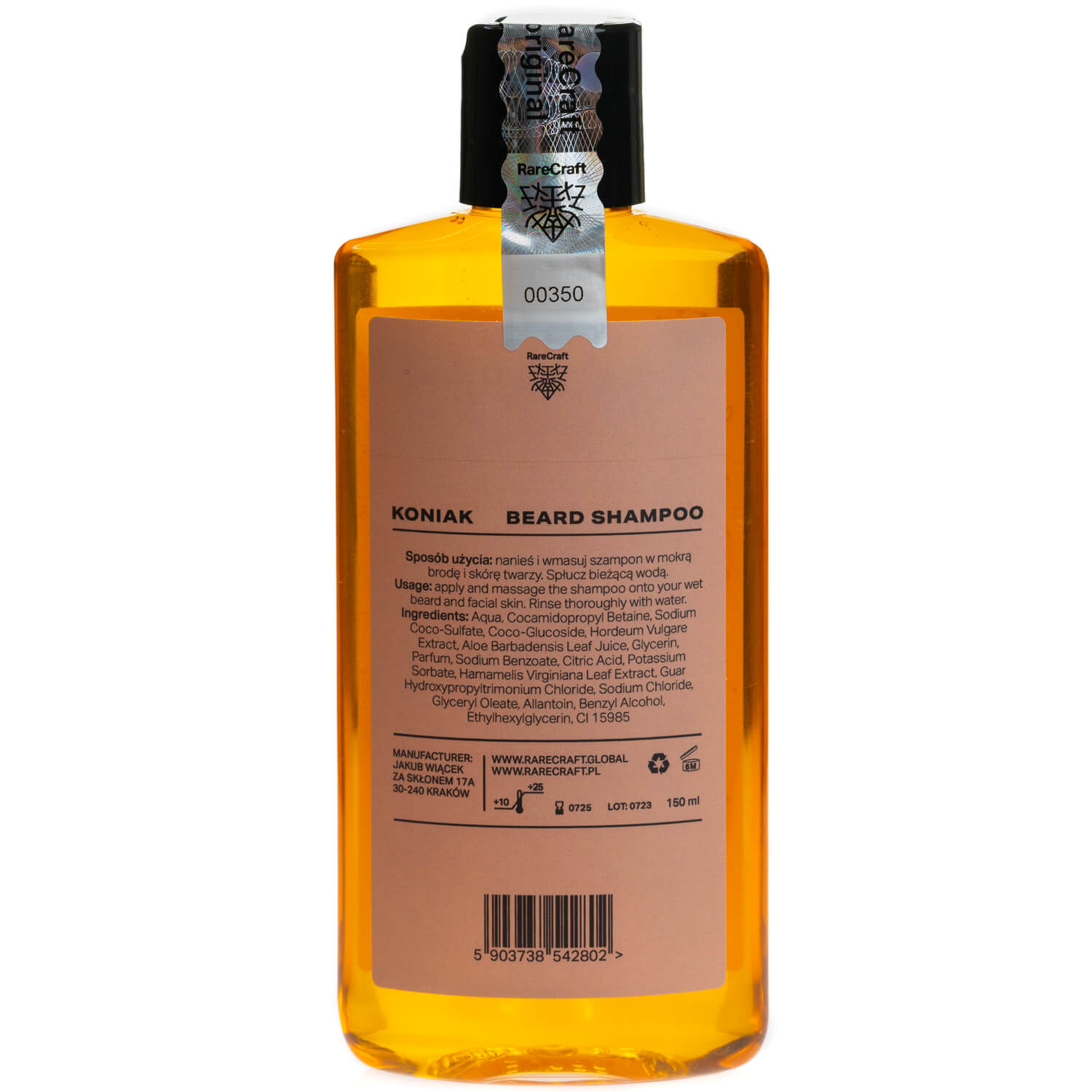 RareCraft Koniak Beard Shampoo - Bartshampoo 150ml