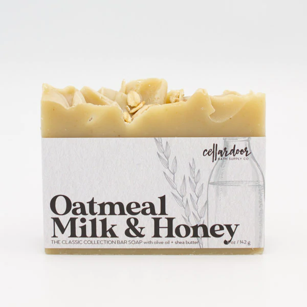 Cellardoor Bath Supply Co. Oatmeal Milk + Honey Bar Soap - Seifenstück 142g