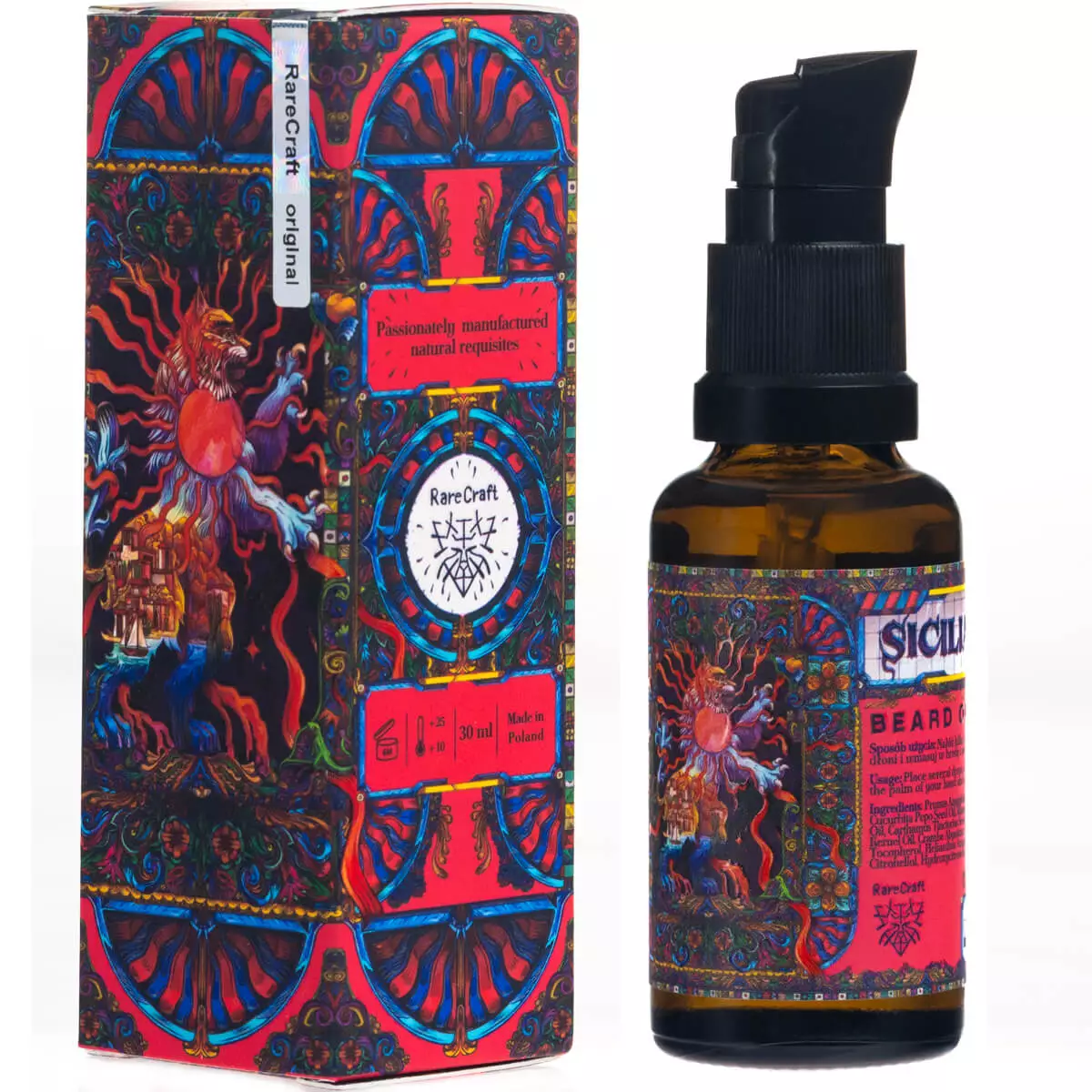 RareCraft Sicilian Sunset Beard Oil 30ml