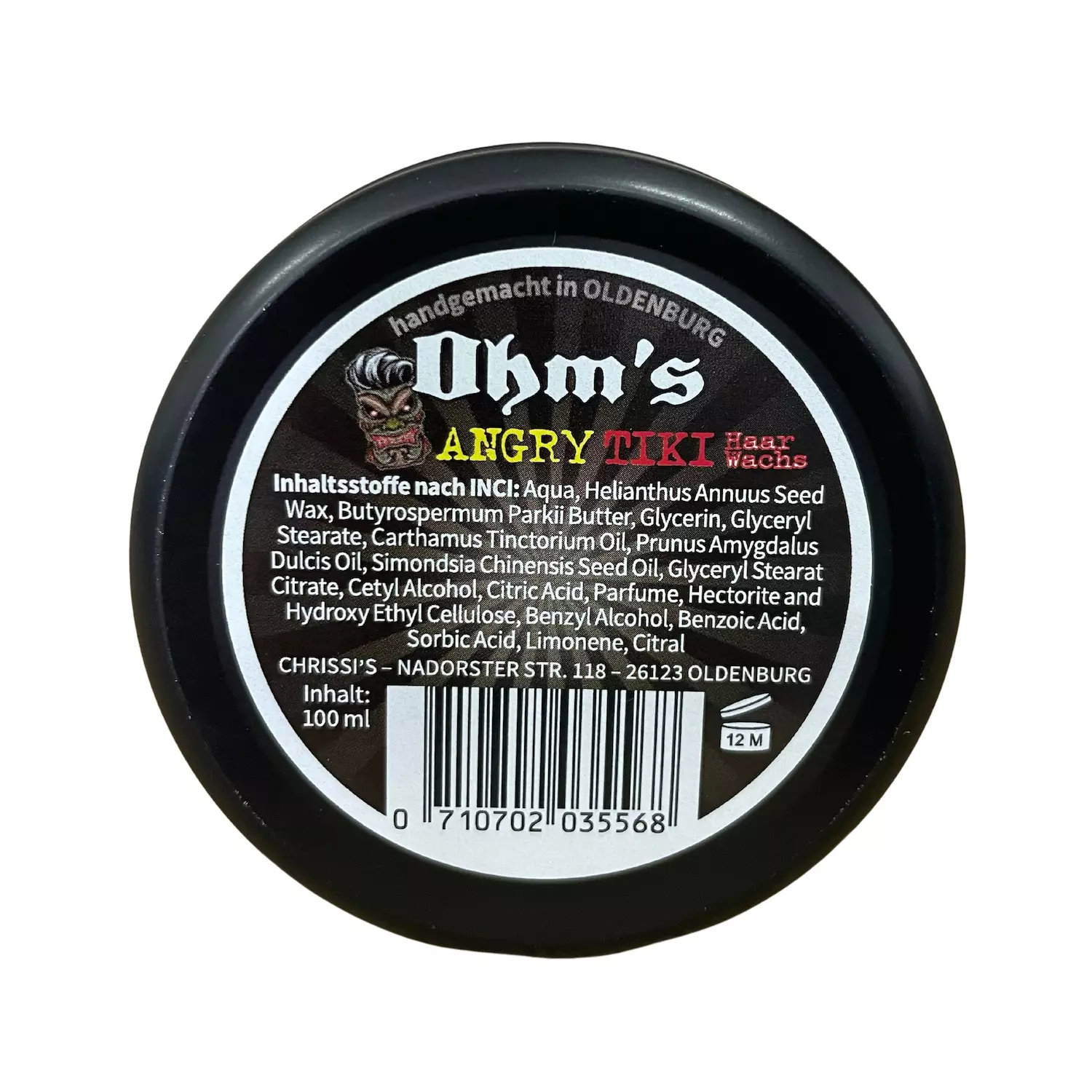 Ohm's Angry Tiki Haarwachs - Hair Wax 100ml