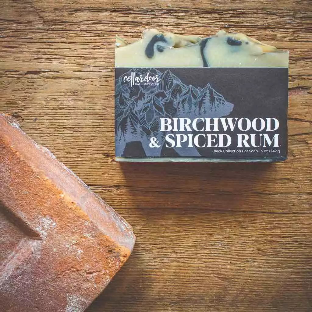 Cellardoor Birchwood + Spiced Rum Bar Soap 142g 