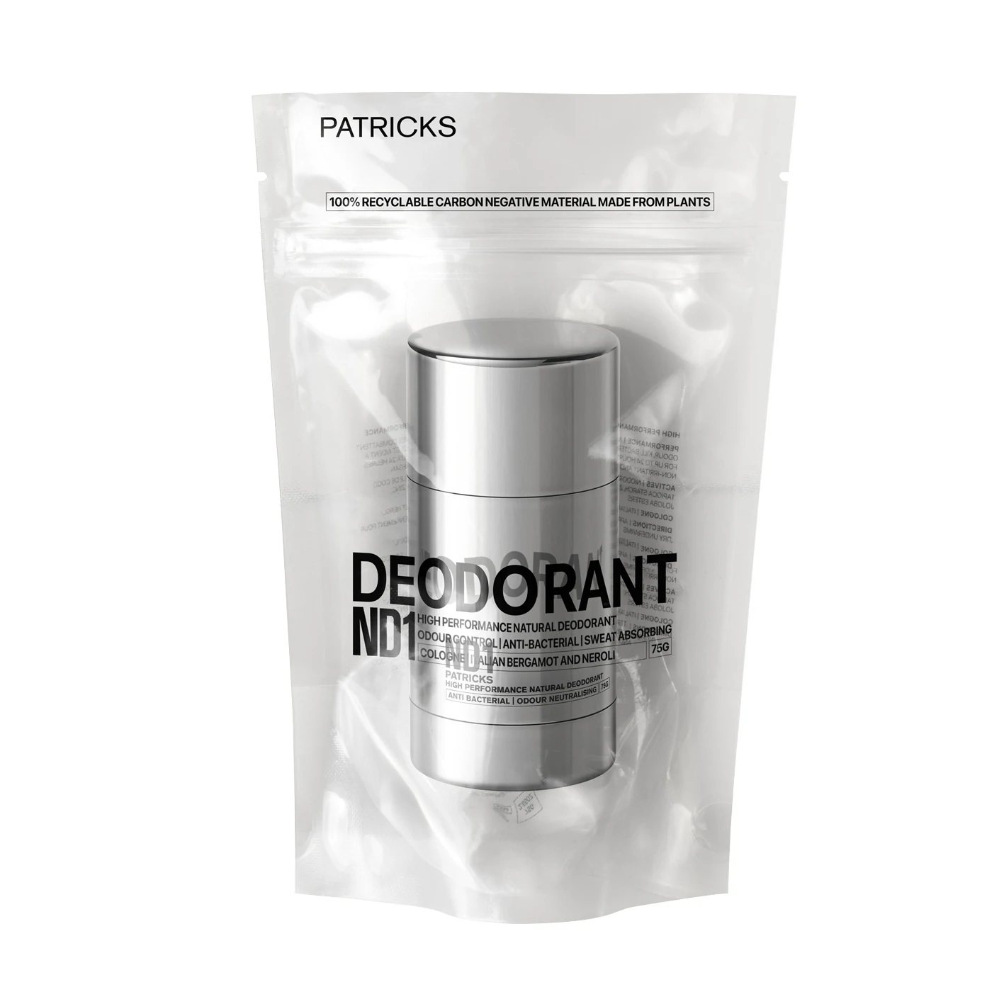 Patricks ND1 Natural Deodorant 75g