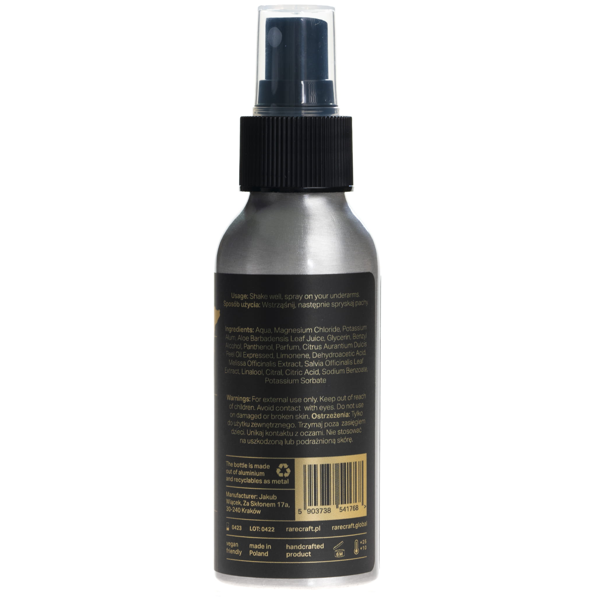 RareCraft Cortes Expedition Deodorant Spray 100ml