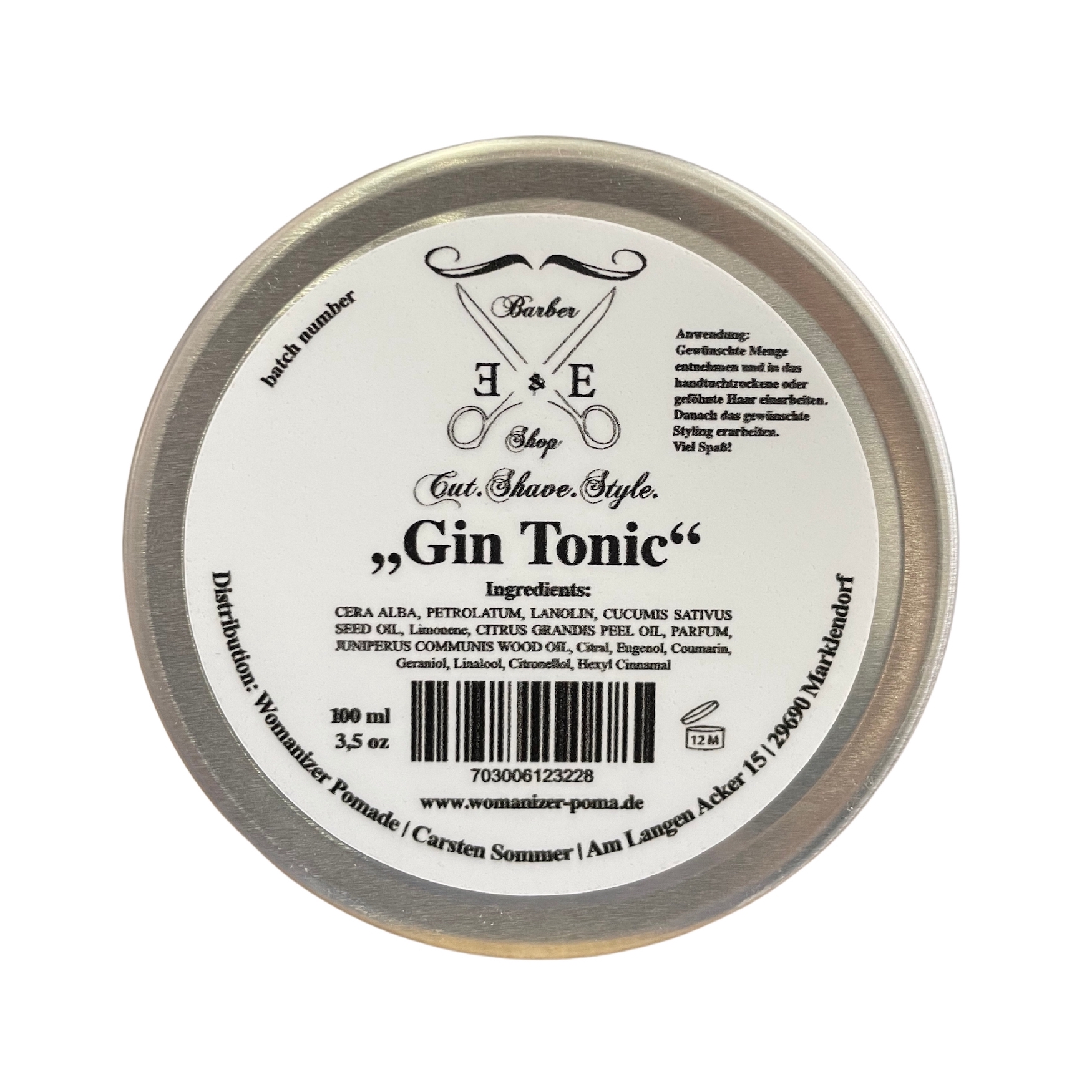 Ernst & Ernst "Pomade Gin Tonic No.1" 100ml