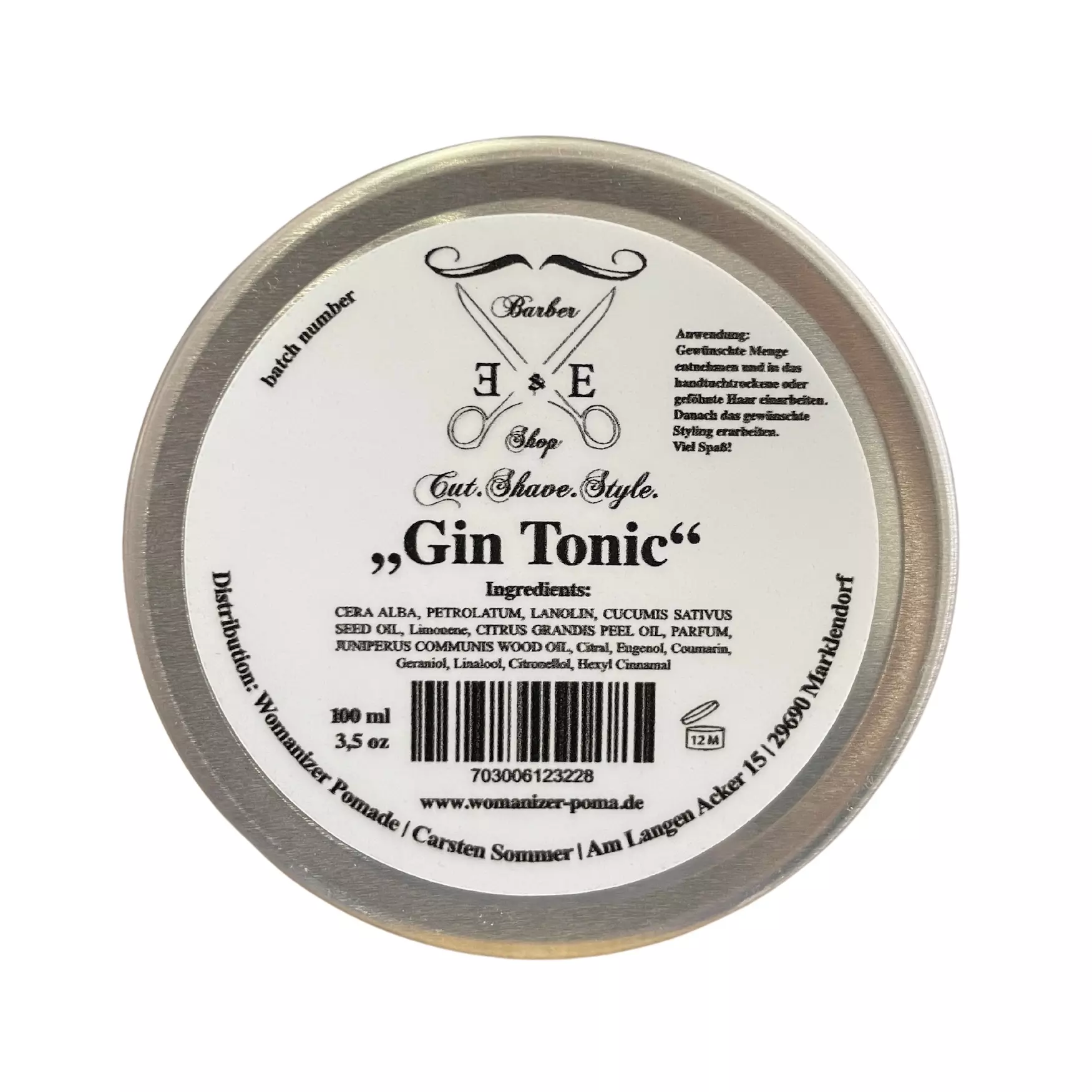 Ernst & Ernst "Pomade Gin Tonic No.1" 100ml