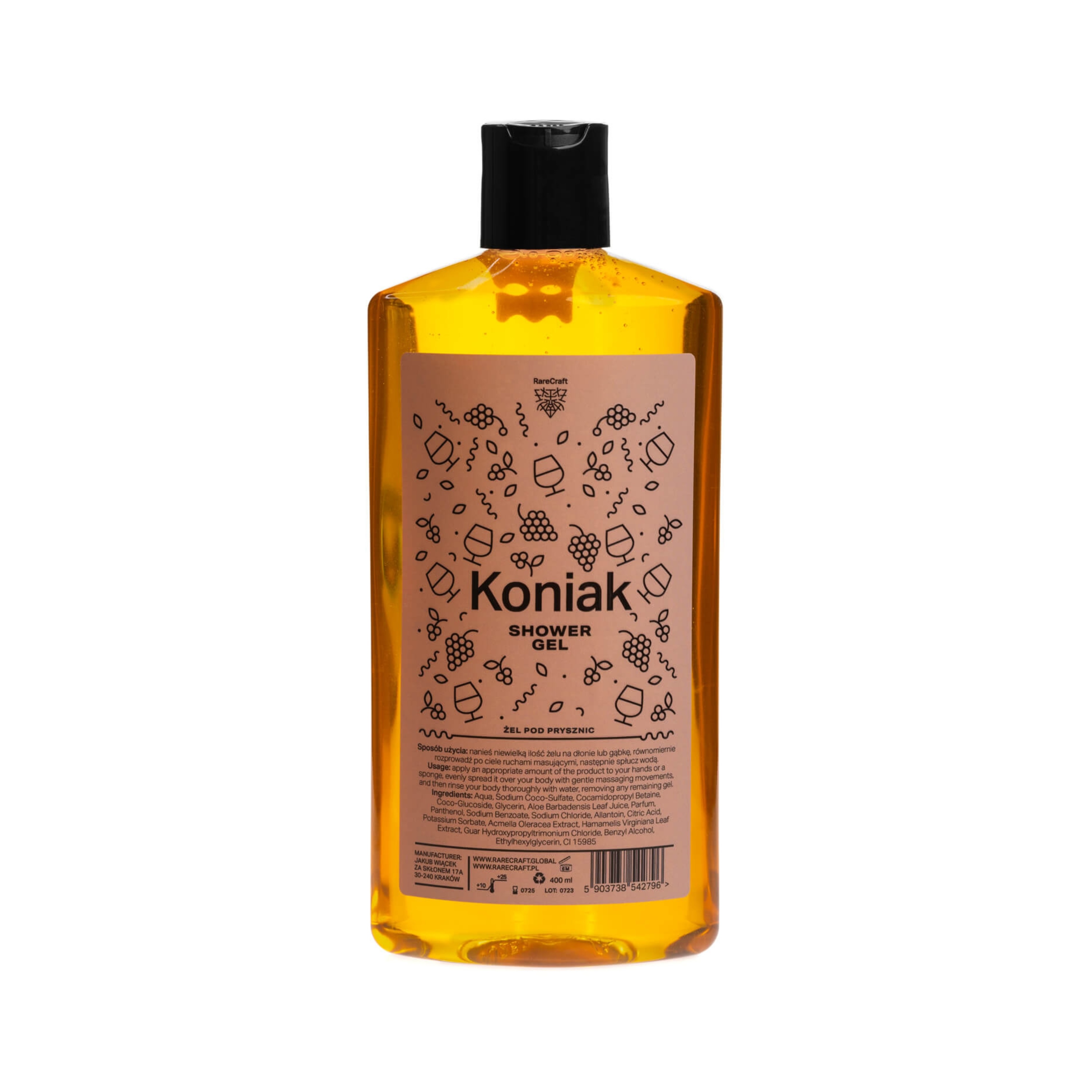 RareCraft Koniak Shower Gel - Duschgel 0,4l