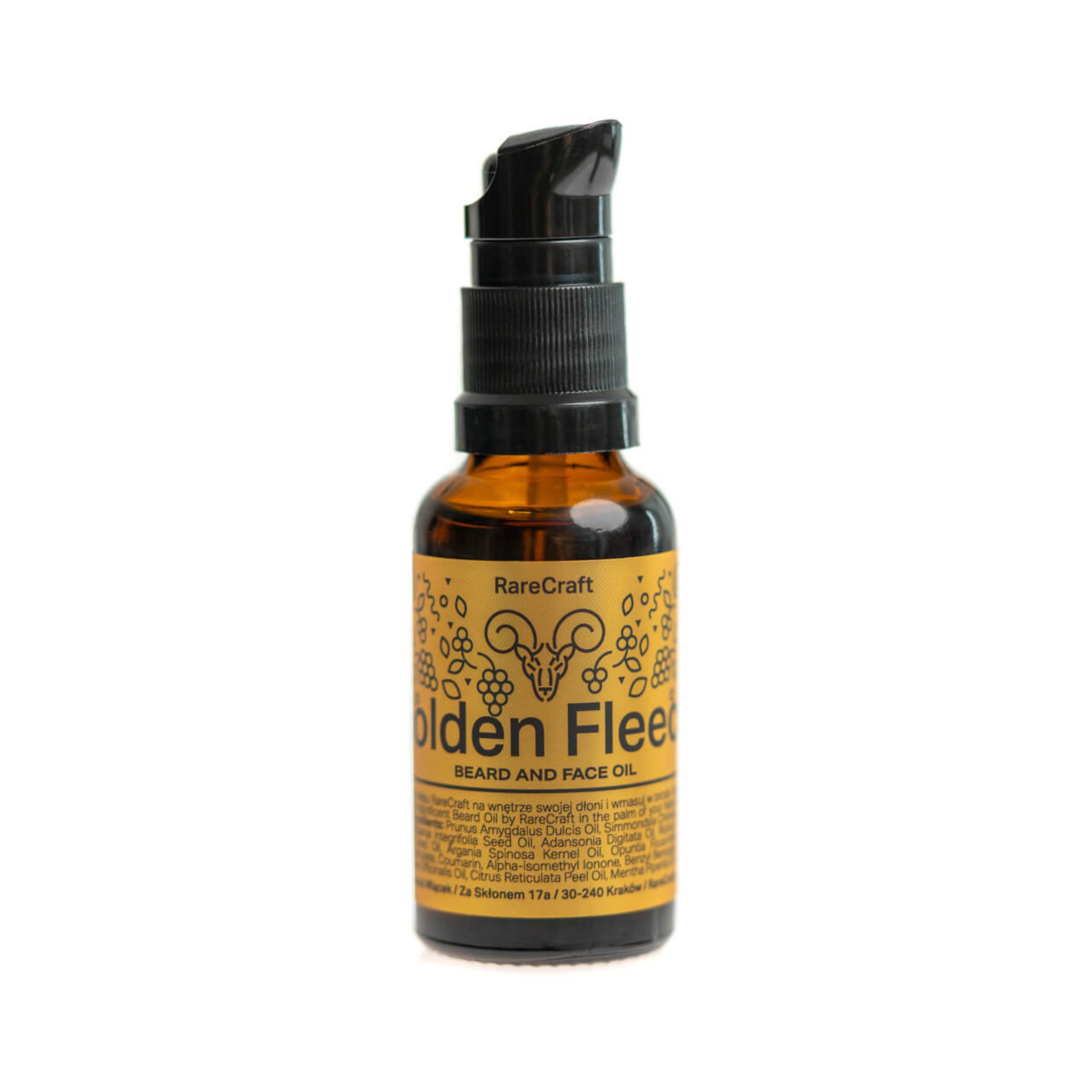 RareCraft Golden Fleece Beard and Face Oil - Bart- und Gesichtsöl 30ml