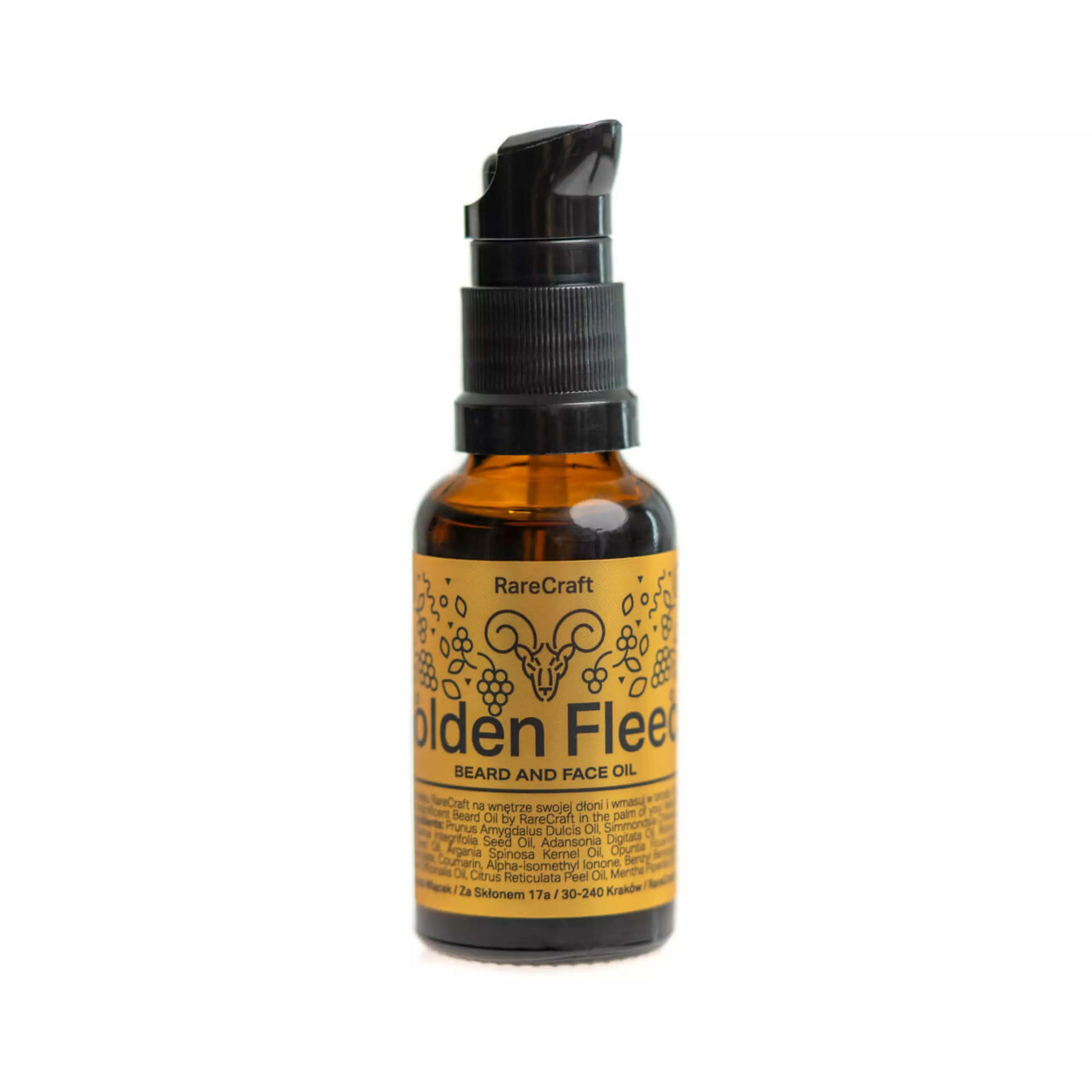 RareCraft Golden Fleece Beard and Face Oil 30ml