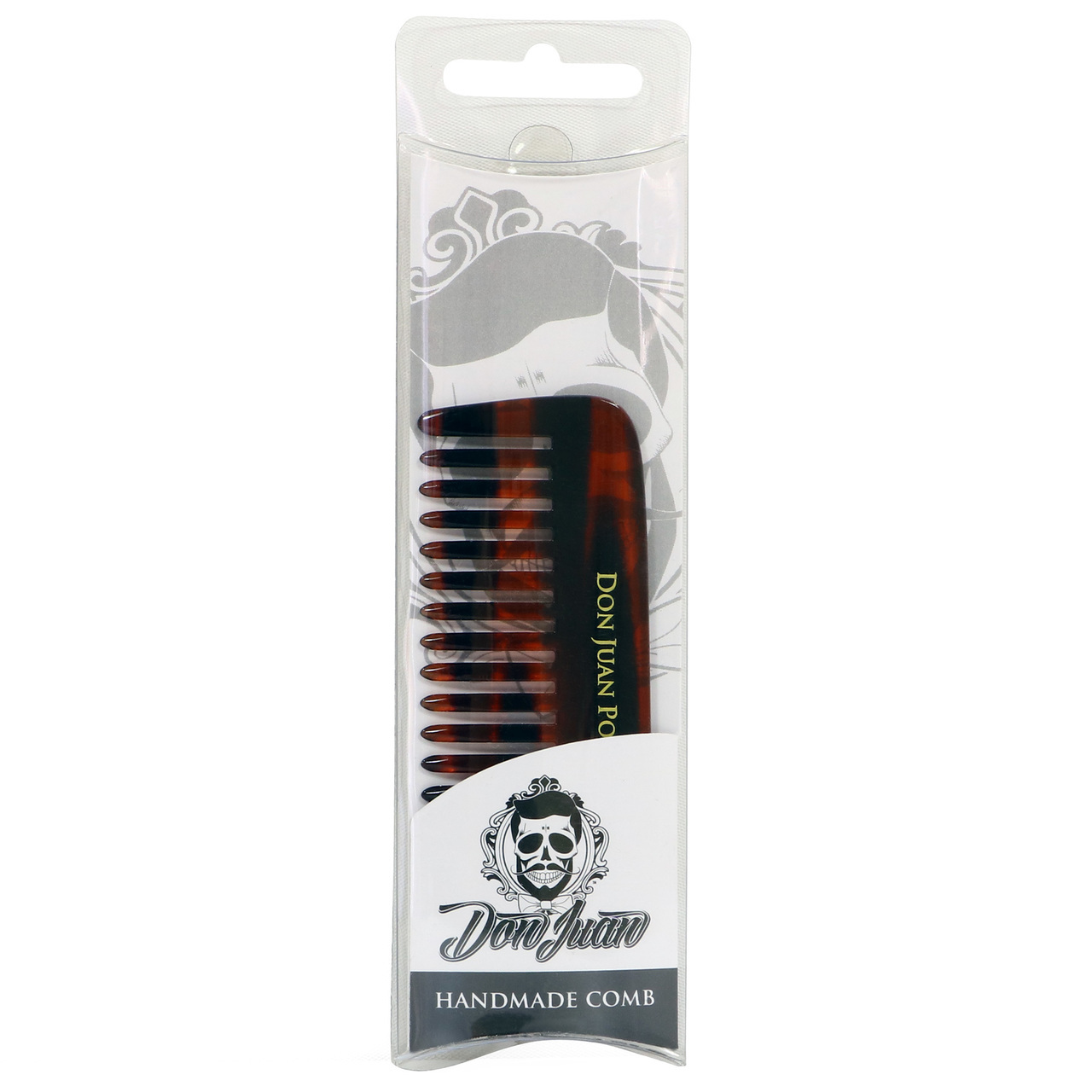 Don Juan Handmade Tortoise Beard Comb - Bartkamm