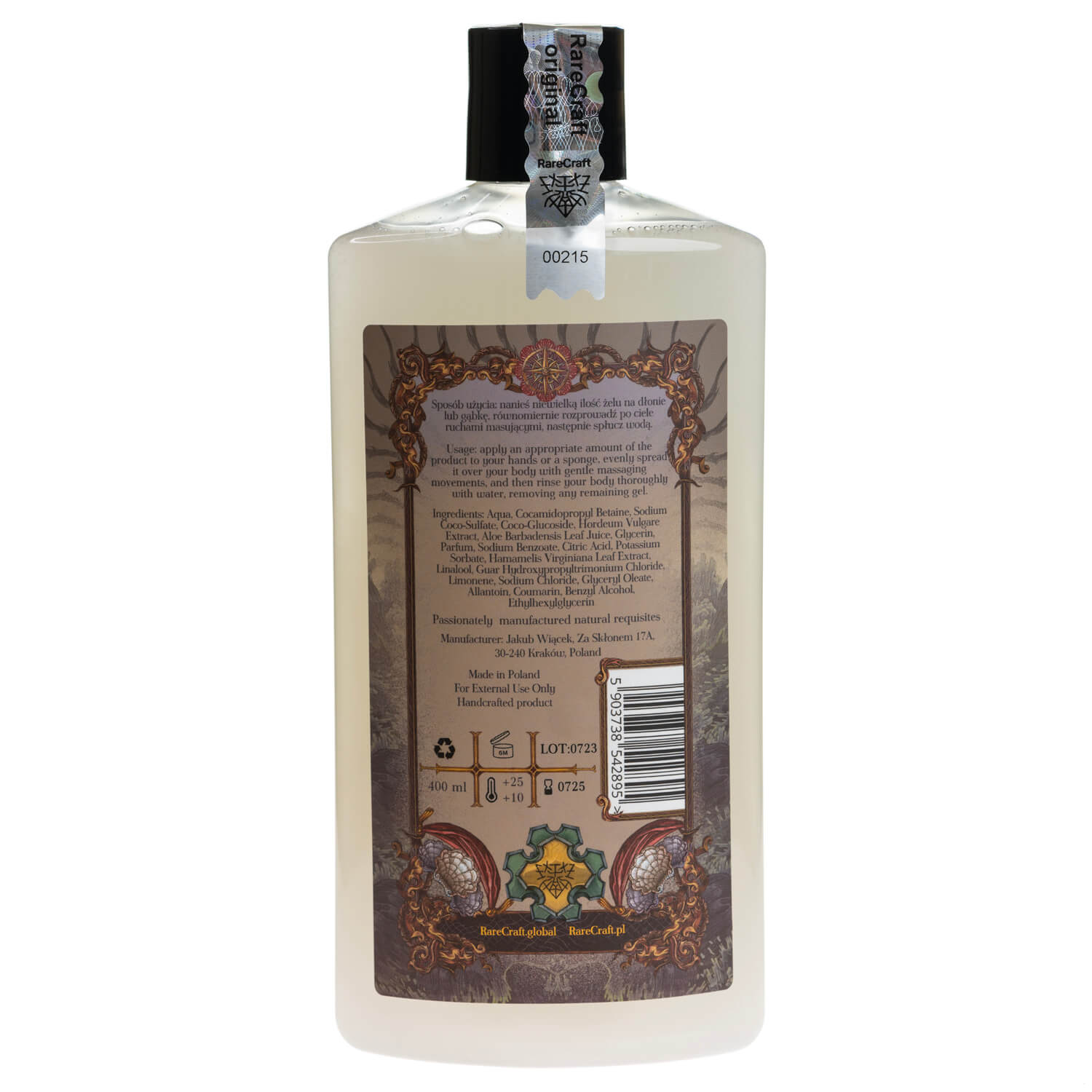 RareCraft Tortuga Shower Gel 0,4l