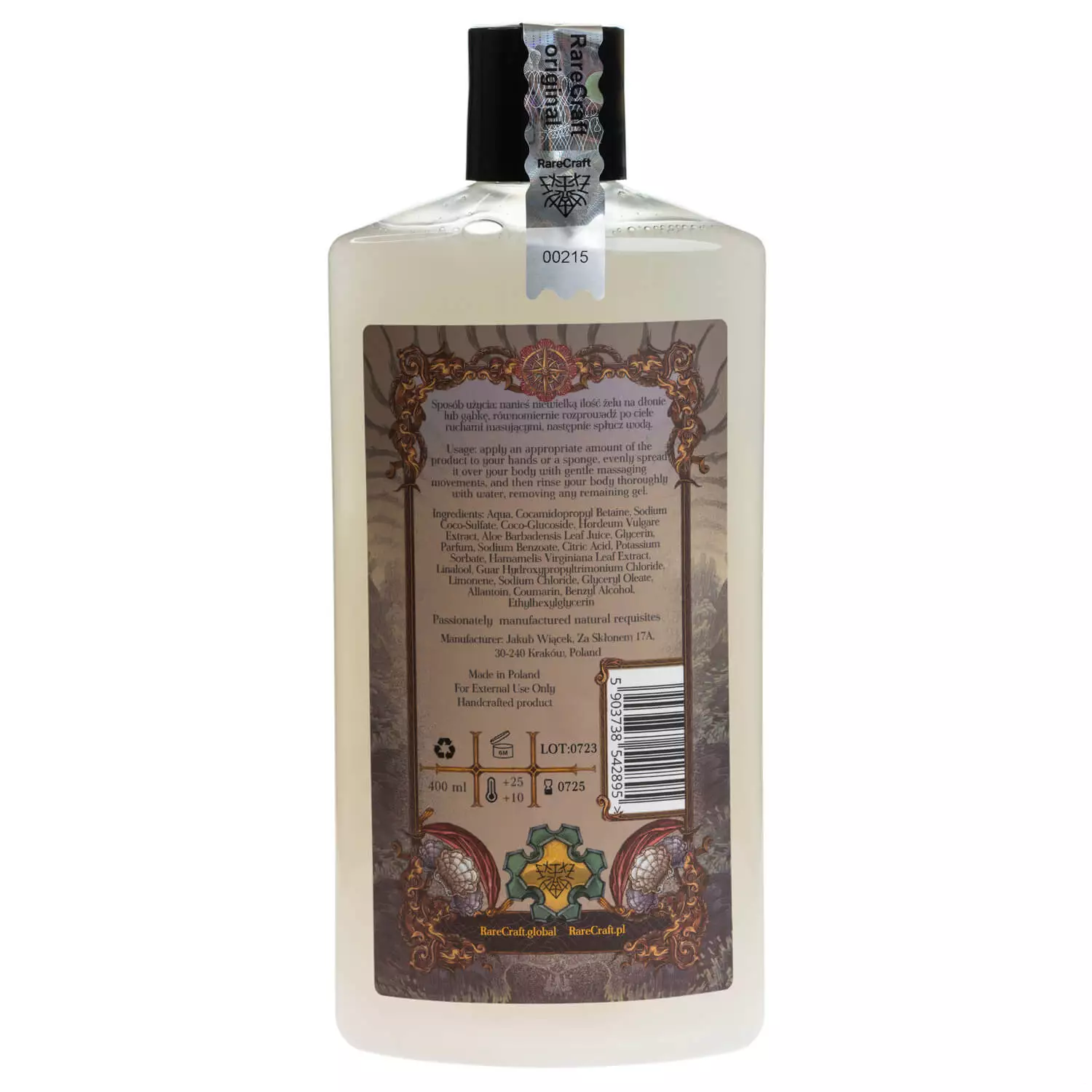 RareCraft Tortuga Shower Gel 0,4l