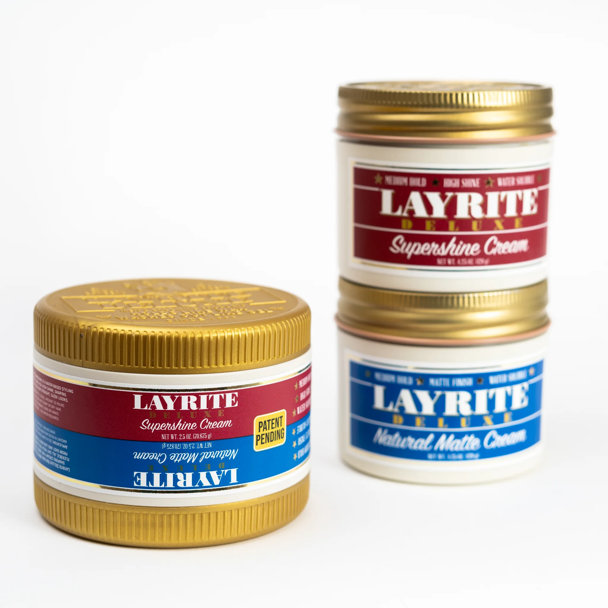 Layrite Deluxe Dual Chamber - Natural Matte & Supershine Cream 141,75g