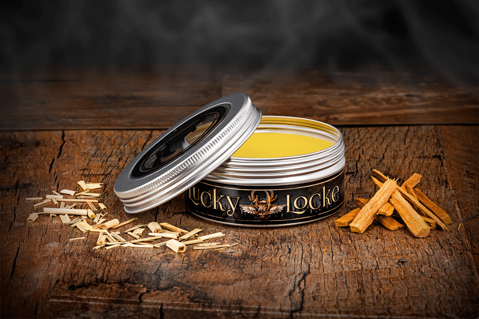 Lucky Locke Black Lemon Wood Strong Hold Pomade 120ml