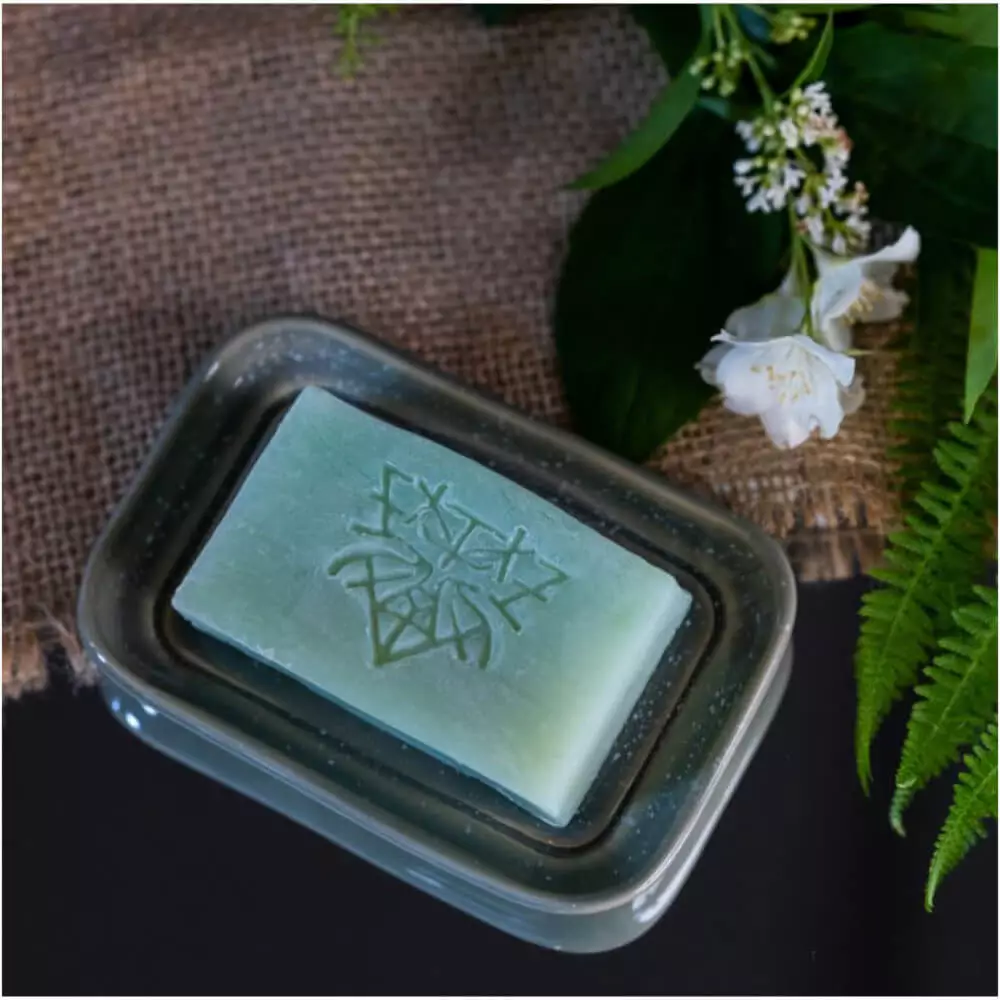 RareCraft Soap Dish Green & White