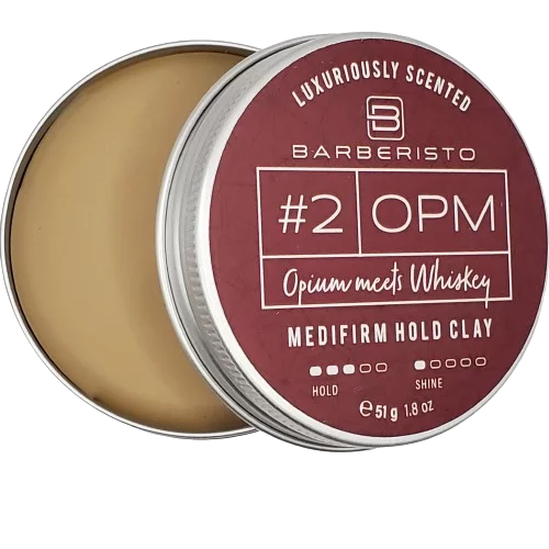 Fettkopp Barberisto #2 OPM Medifirm Hold Clay 51g