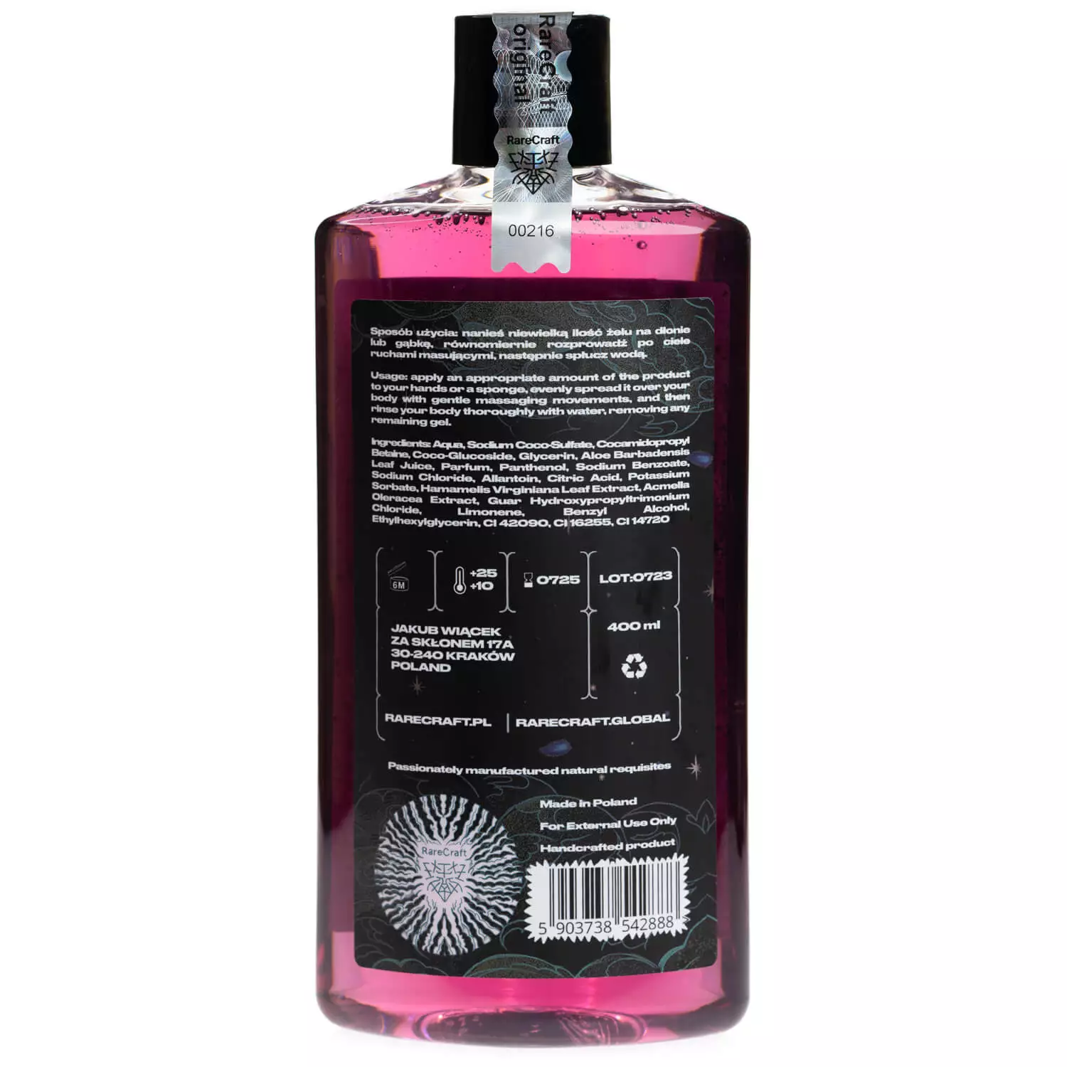 RareCraft Entropy Shower Gel 0,4l