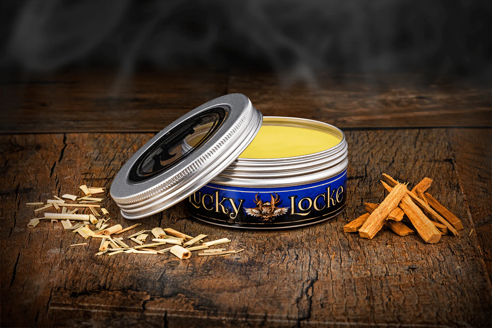 Lucky Locke Blue Lemon Wood Light Hold Pomade 120ml