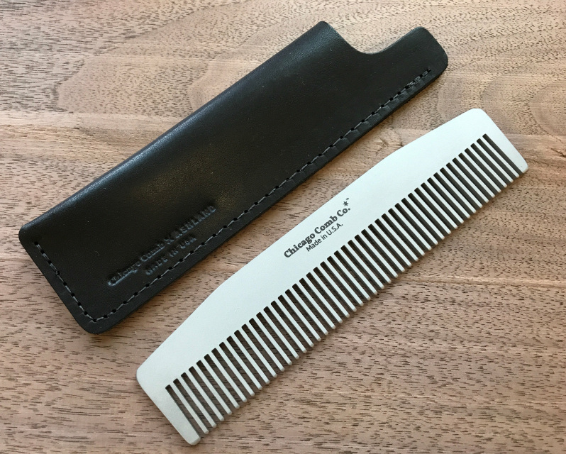 Chicago Comb Co. Dublin Black Horween Leather Sheath