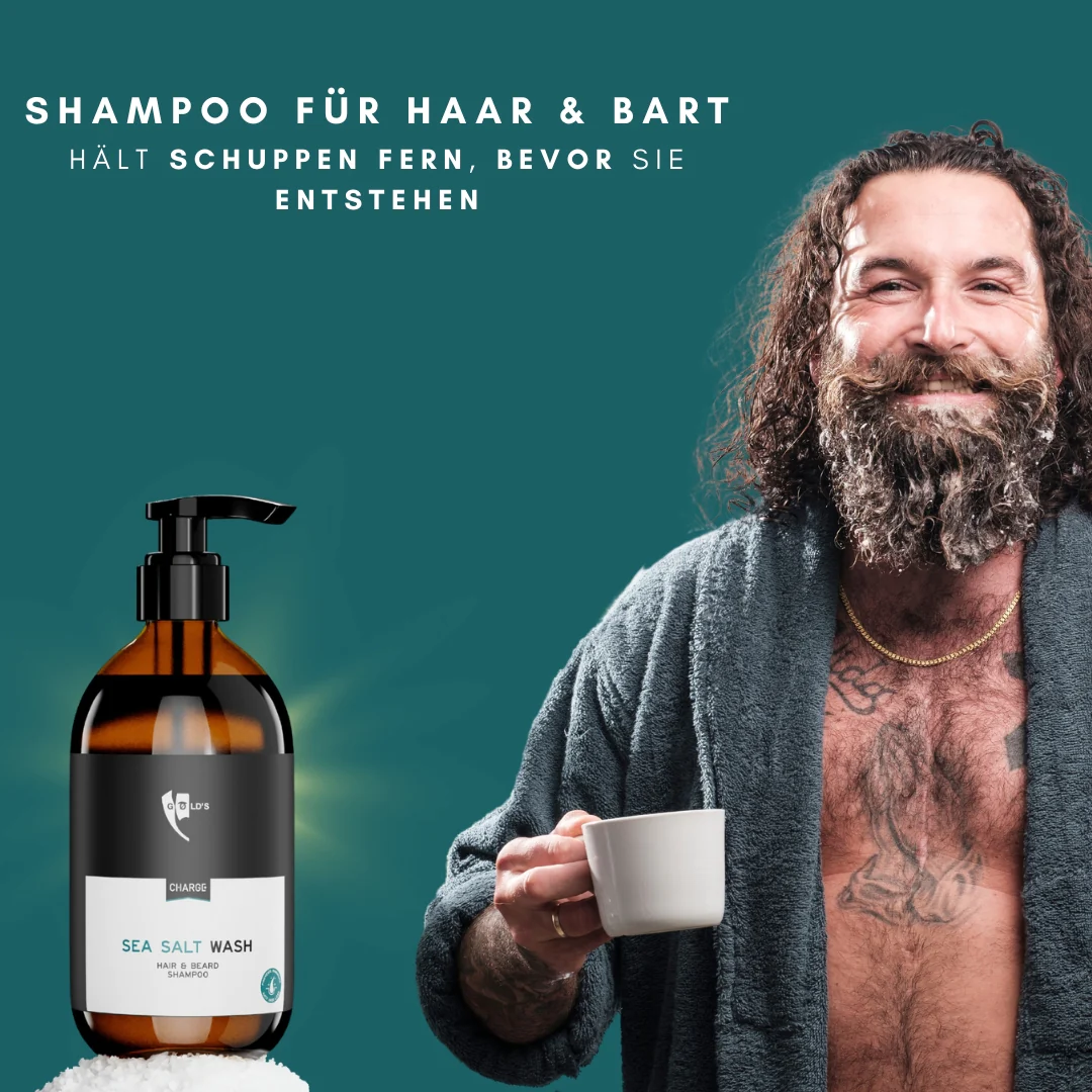 GØLD's Sea Salt Wash Hair and Beard Shampoo 250ml