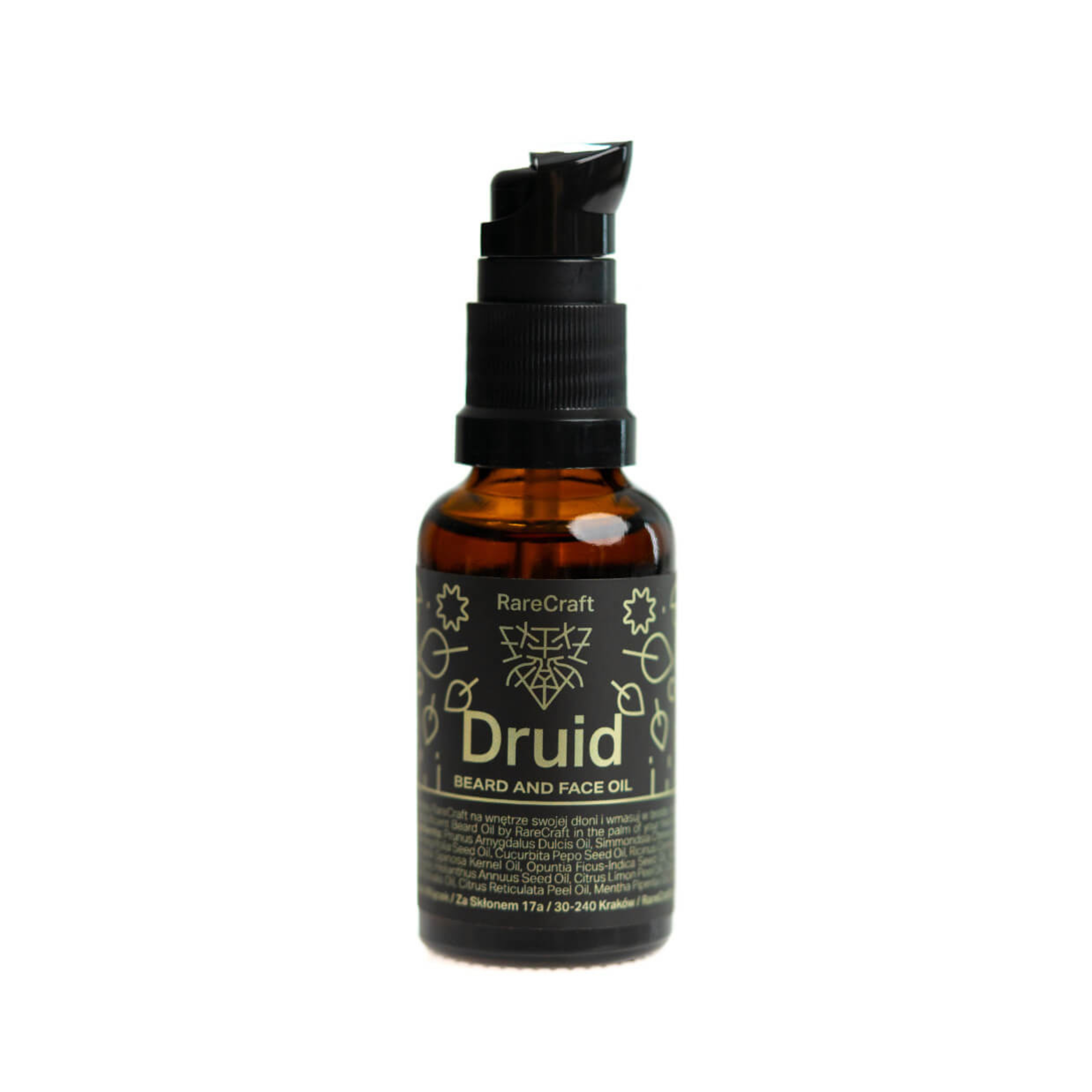 RareCraft Druid Beard and Face Oil - Bart- und Gesichtsöl 30ml