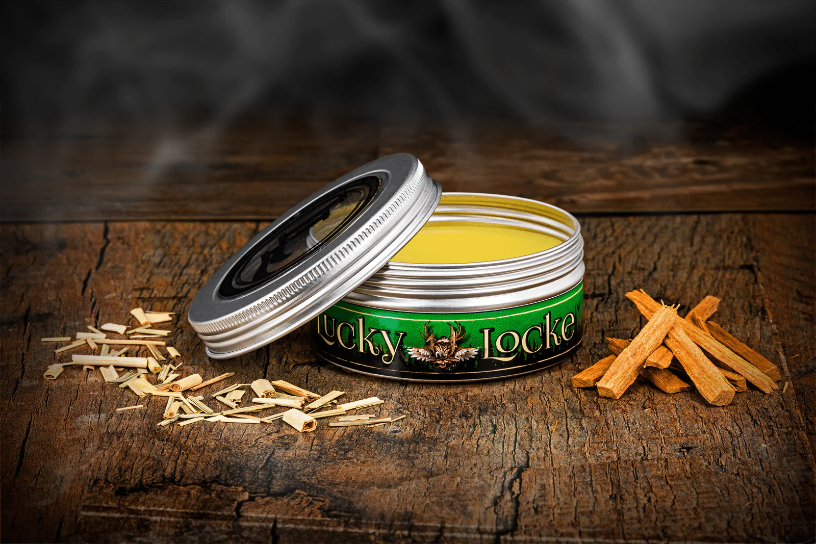 Lucky Locke Green Lemon Wood Medium Hold Pomade 120ml