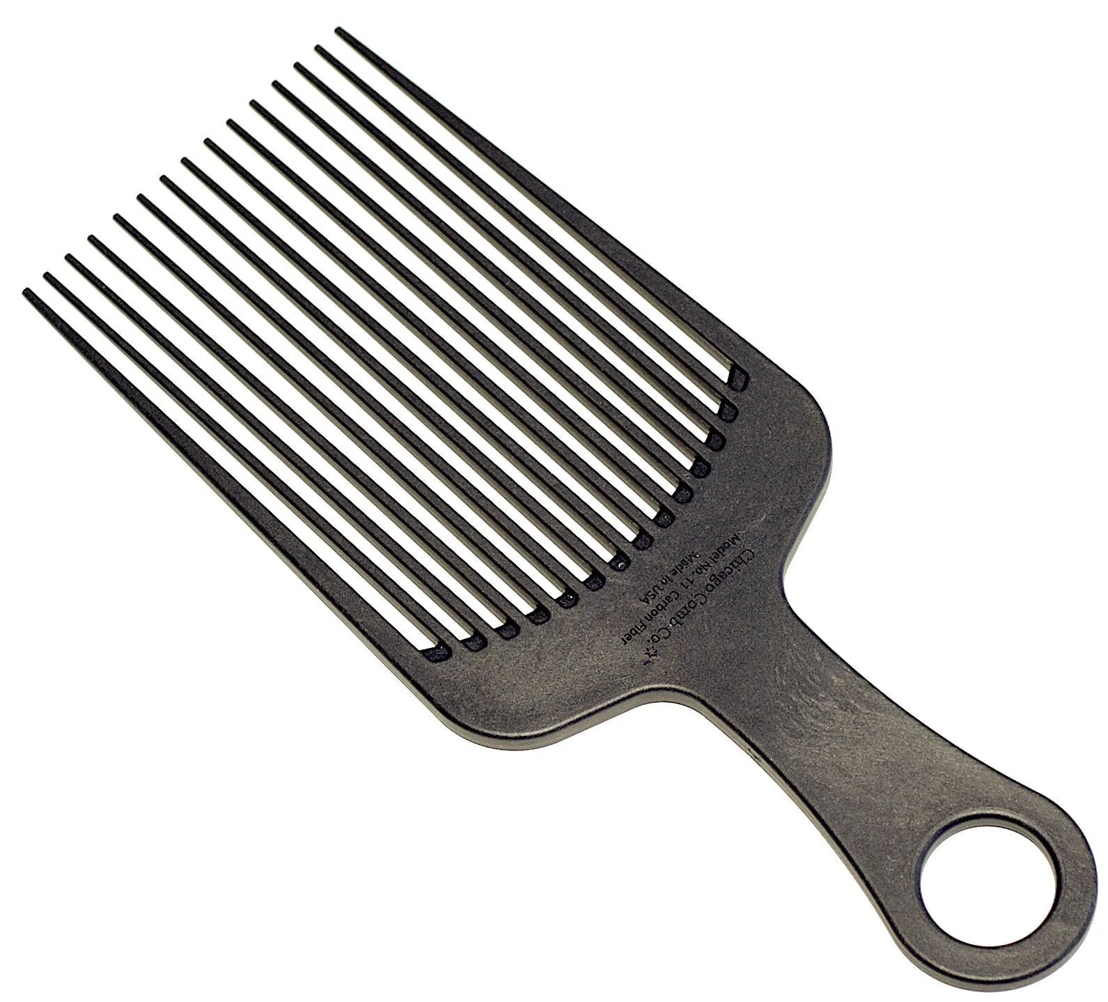 Chicago Comb Co. Model No. 11 Carbon Fiber - Kamm