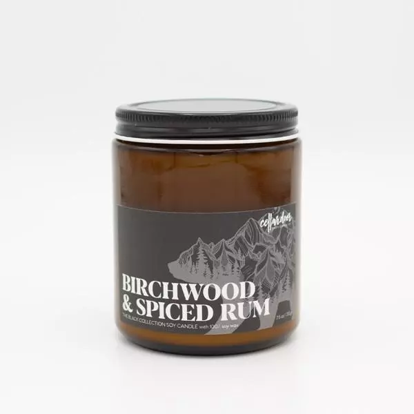 Cellardoor Bath Supply Co. Birchwood + Spiced Rum Soy Candle 142g 