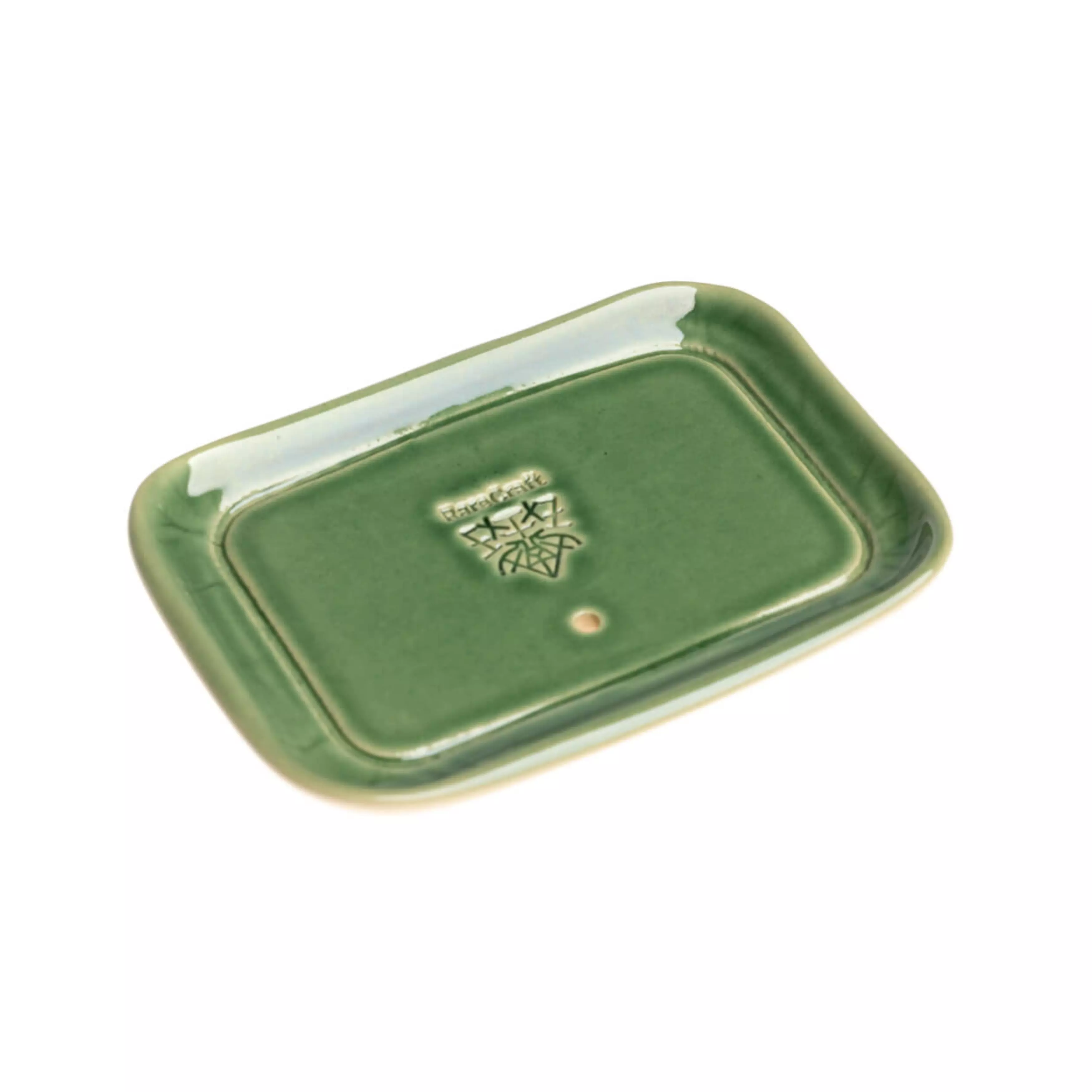 RareCraft Soap Dish Green & White